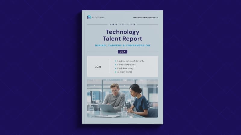 Glocomms USA Technology Talent Report 2025 - Feature Image