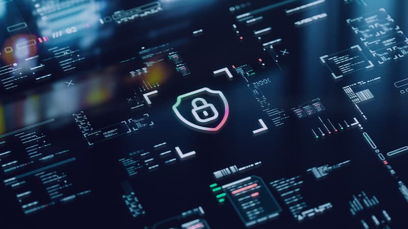 Network Security Graphic User Interface Background